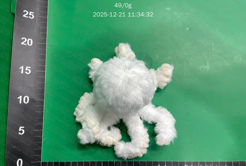 Baby British Octopus Plush – White 3