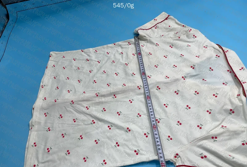 Cherry Pajamas with Measurements 7