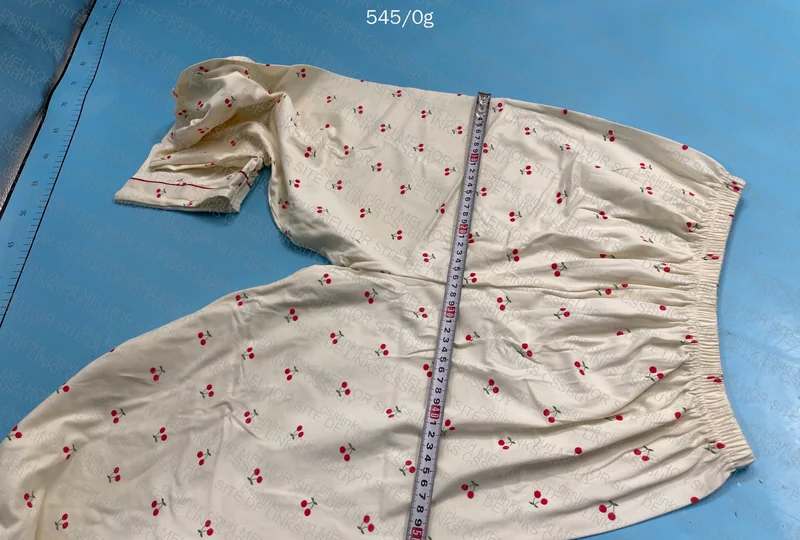 Cherry Pajamas with Measurements 8