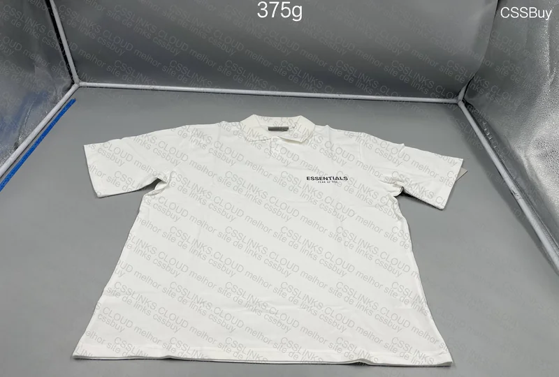 Fear of God Essentials Husky Polo - White and Black