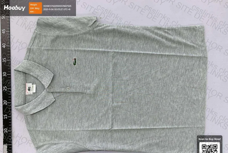 Gray Lacoste Polo 4