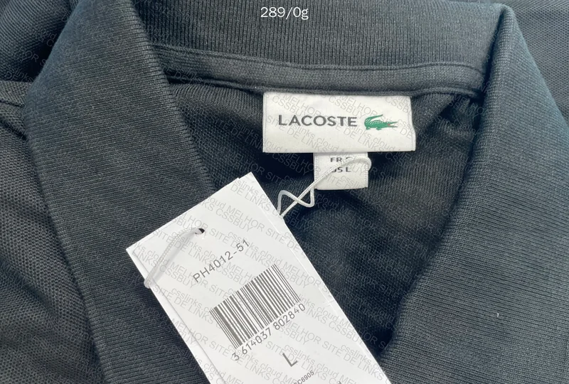 Lacoste Polo PH4012 Black (With Measurements) 4
