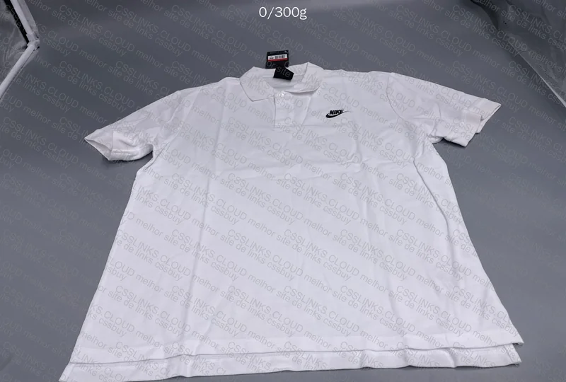White Nike Polo with Measurements 3
