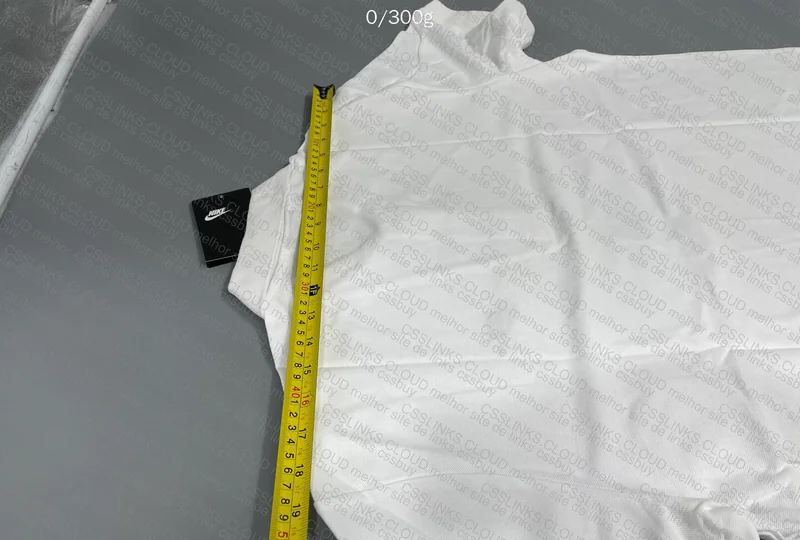 White Nike Polo with Measurements 6