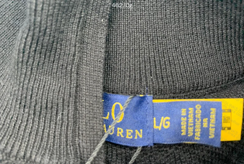 Ralph Lauren Quarter-Zip Polo (With Measurements) 3