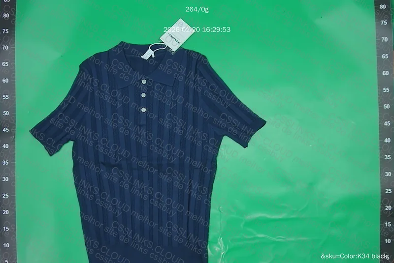 Polo texturizada azul marinho 2