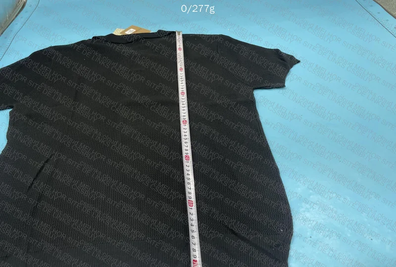 Textured Polo with Measurements 5