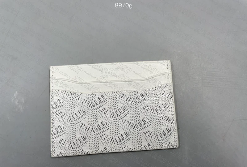 Cheap White Goyard Card Holder