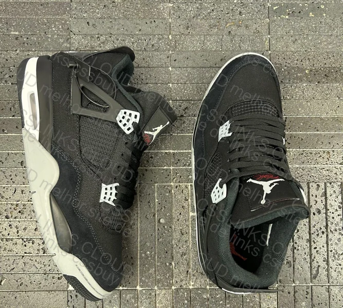 preqc aj4 black canvas i8