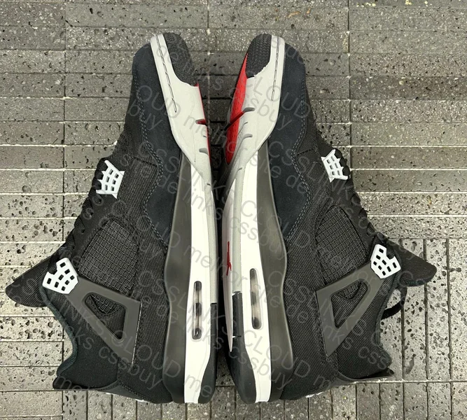 preqc aj4 black canvas i8 8