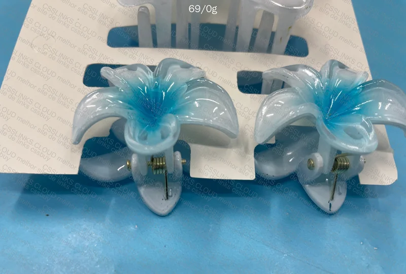 Blue Flower Hair Clip 2