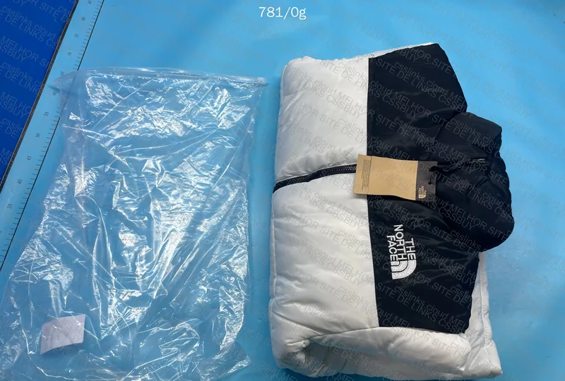 TNF White Puffer Coat 3