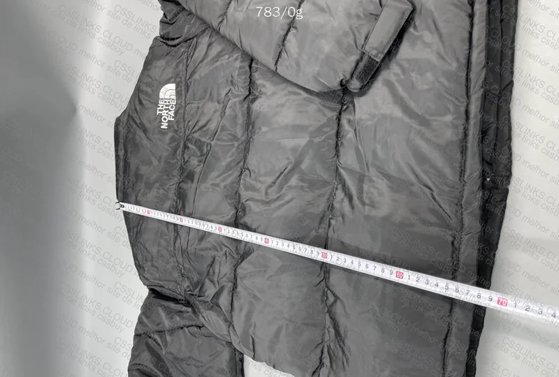 TNF Black Puffer (with Measurements) 6