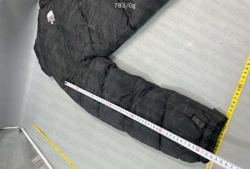 TNF Black Puffer (with Measurements) 7
