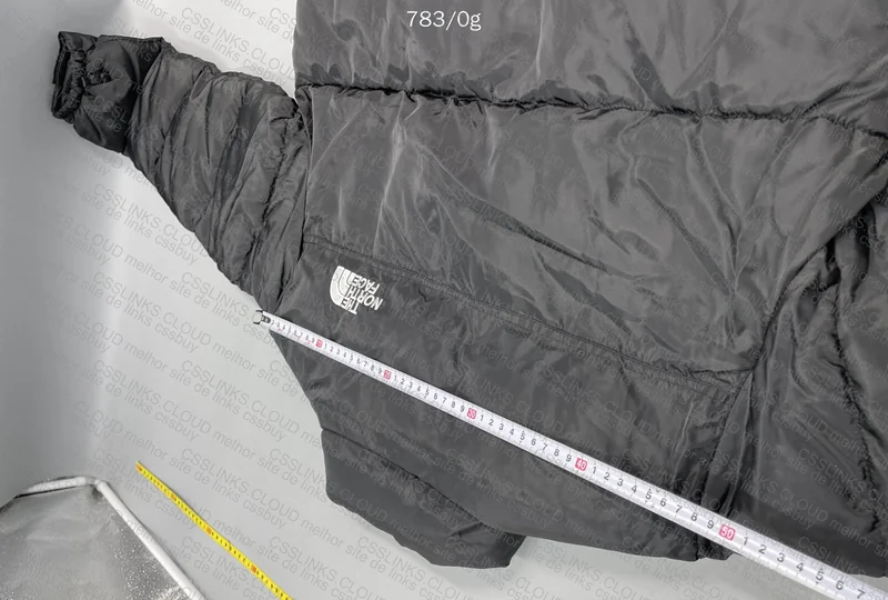 TNF Black Puffer (with Measurements) 8
