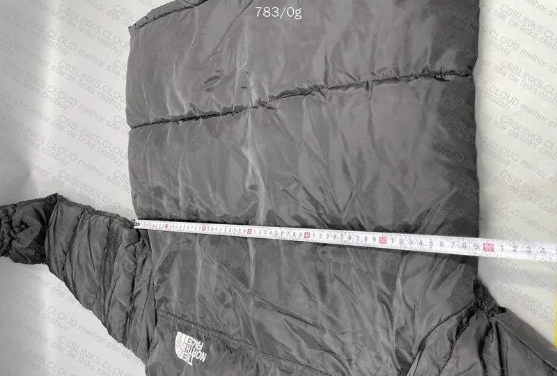 TNF Black Puffer (with Measurements) 9