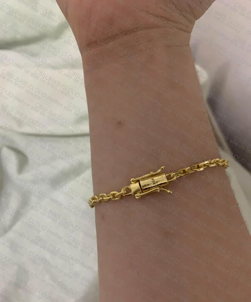 Gold Bracelet and Chain