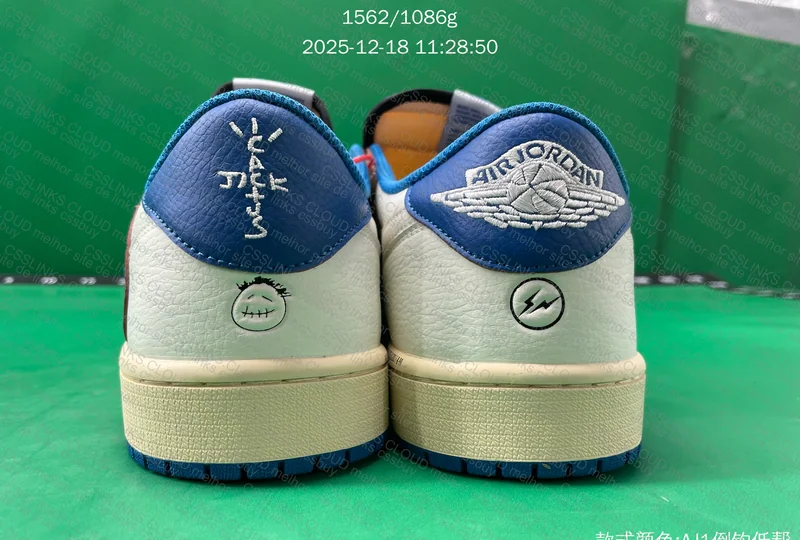QY BATCH - Fragment 2.0 Low Travis Scott x Air Jordan 1 8