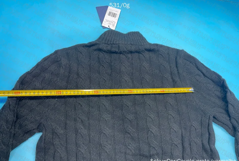 Ralph Lauren Quarter Zip with Measurements 8