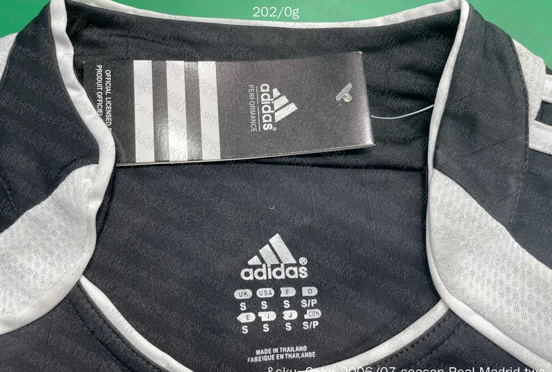 Real Madrid 06/07 (with Measurements) 7