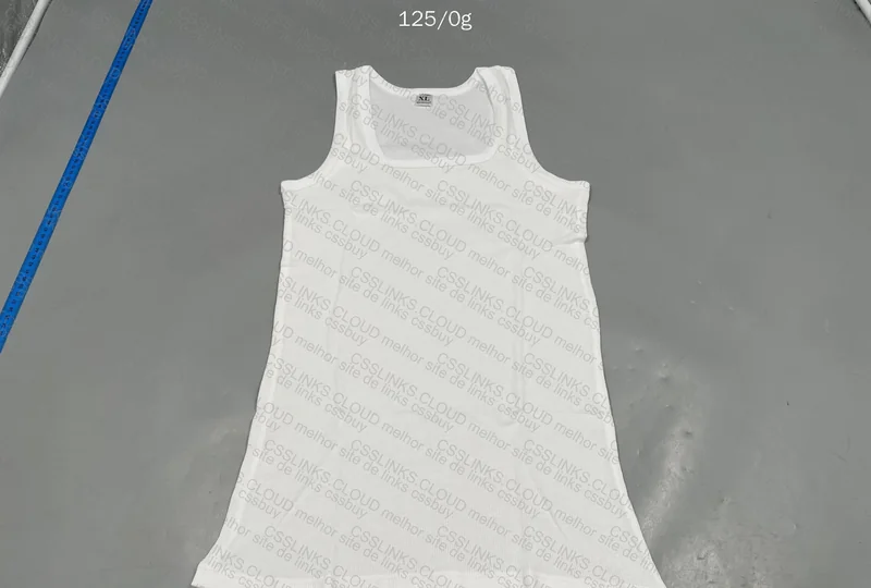 White Ribbed Tank Top