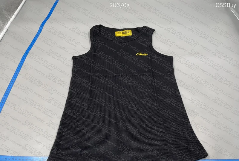 Corteiz Black and White Tank Top