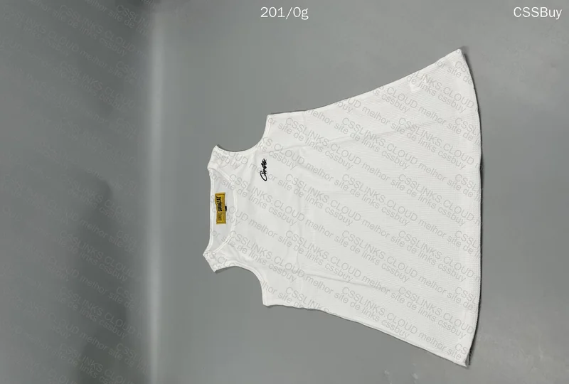 Corteiz Black and White Tank Top 5