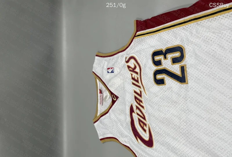White LeBron James Cavaliers Tank Top 4