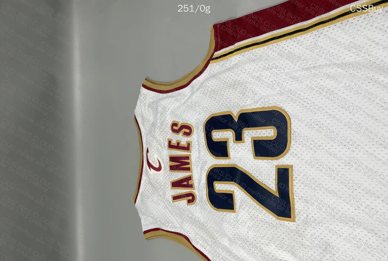 White LeBron James Cavaliers Tank Top 5