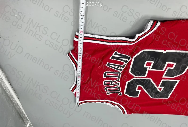 NBA Chicago Bulls Jordan Tank Top with Measurements