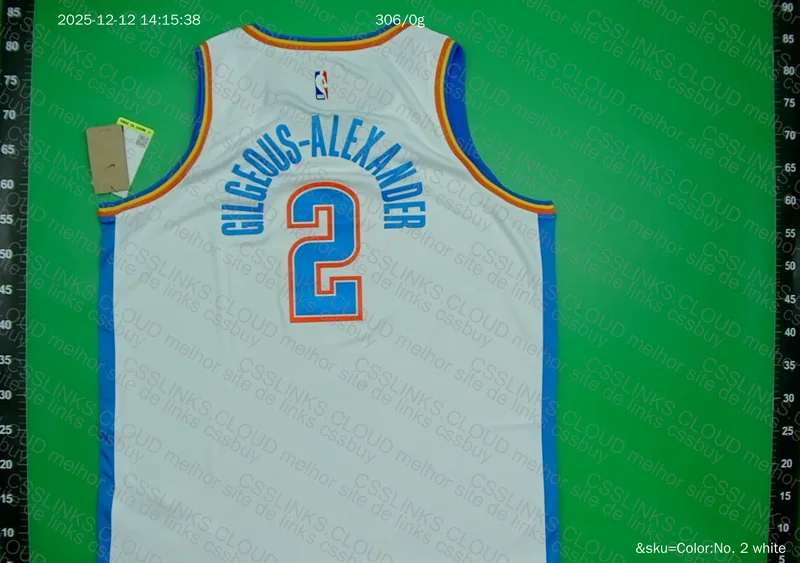 NBA Oklahoma City Thunder Association Edition 2023/2024 White Blue Orange Swingman Tank Top