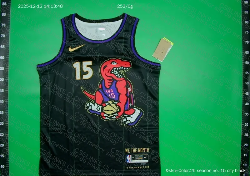 Toronto Raptors Swingman City Edition 24/25 Black Tank Top 3