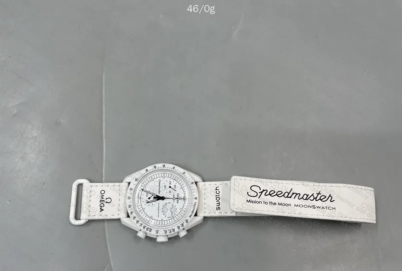 White Omega Watch