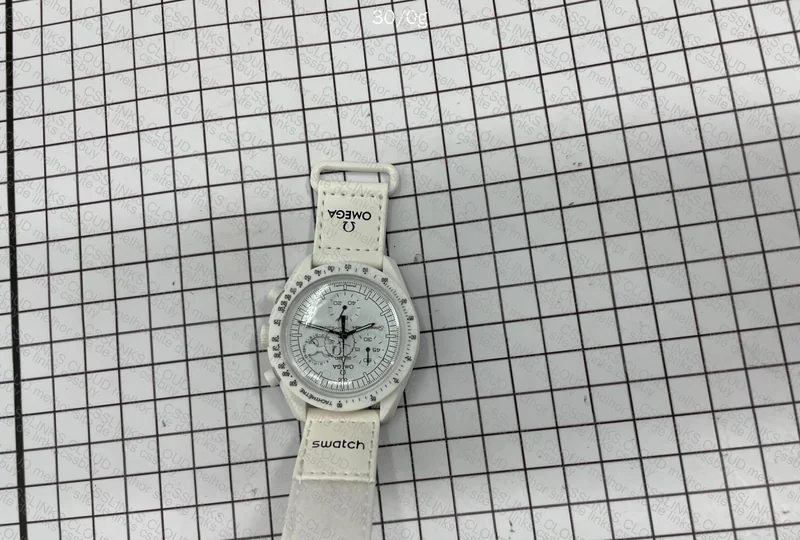 Swatch X Omega Moonswatch Moonphase Snoopy White 2