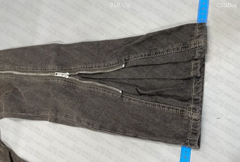 Rick Owens Bolan Zip-Detailed Flared Jeans 4
