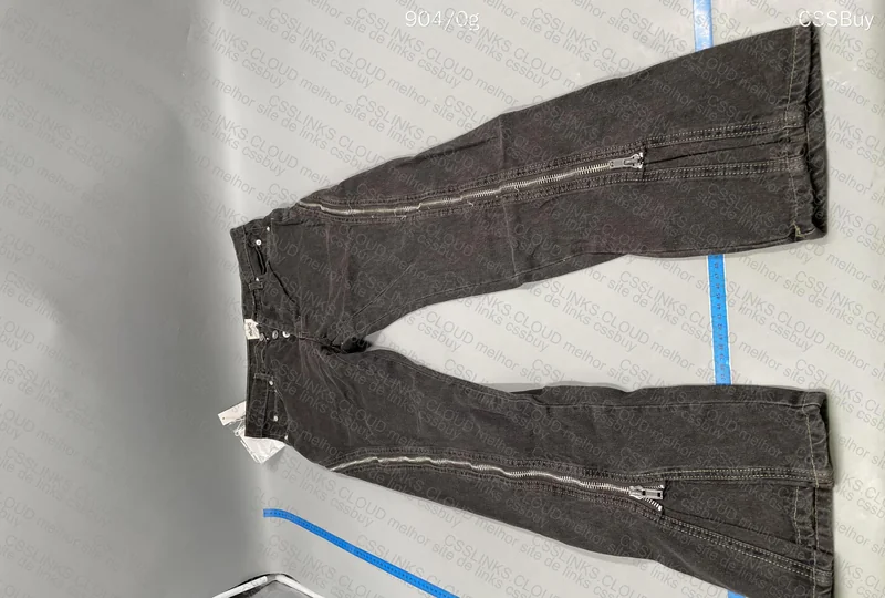 Rick Owens Bolan Zip-Detailed Flared Jeans 4