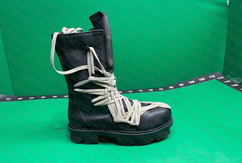 Rick Owens Army Megatooth Megalace Boots 5