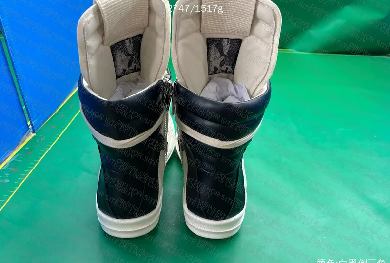 RICK OWENS GEOBASKETS WHITE