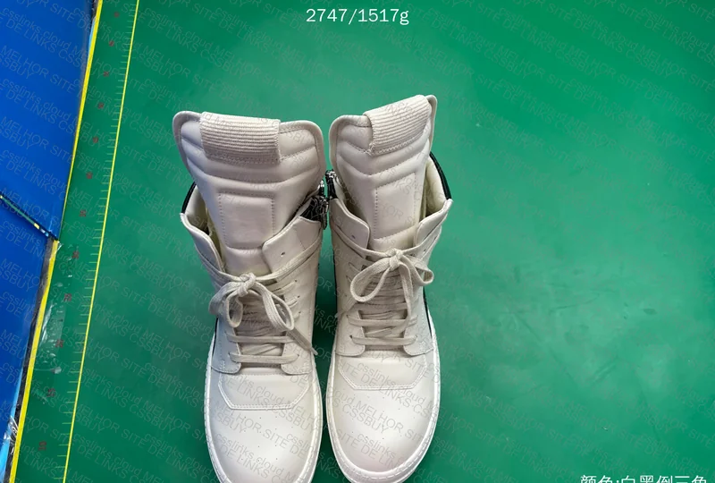 RICK OWENS GEOBASKETS WHITE 5
