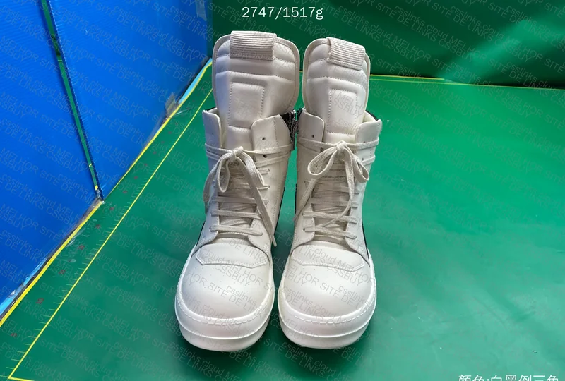 RICK OWENS GEOBASKETS WHITE 6