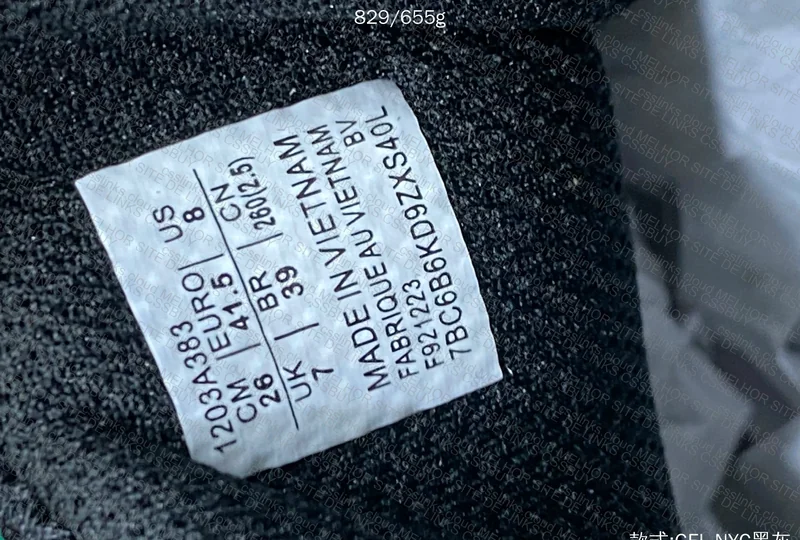 SALE Asics GEL-NYC Black Grey 1203A383-003 10