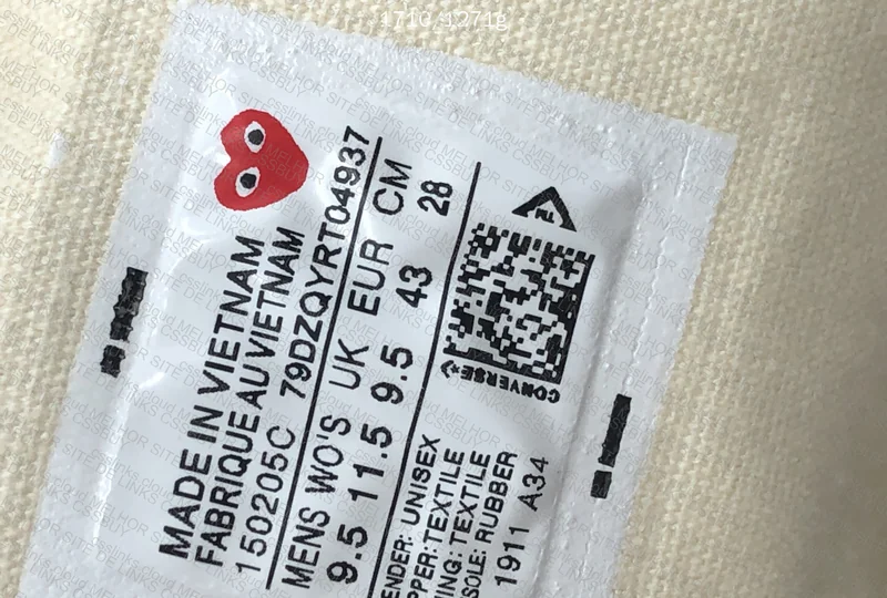 Sale JMDY Converse X CDG Play Chuck 70 6