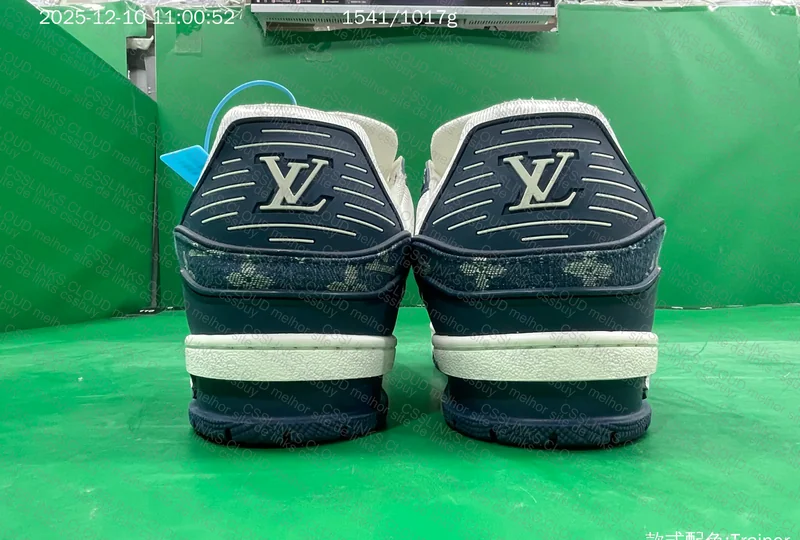Sale LV TRAINER Blue Denim 8