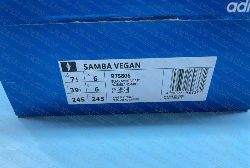 Silver Vegan Samba 9