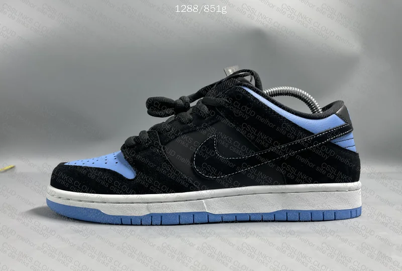 SB Dunk Low Black University Blue 2