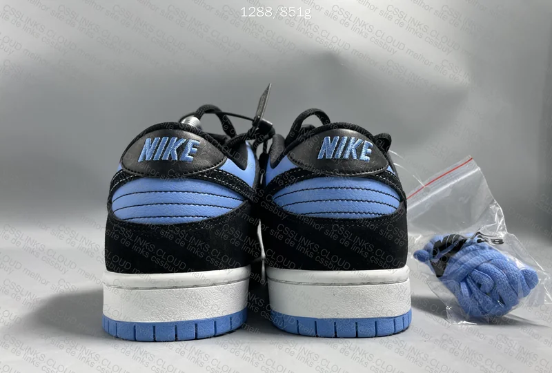 SB Dunk Low Black University Blue 3