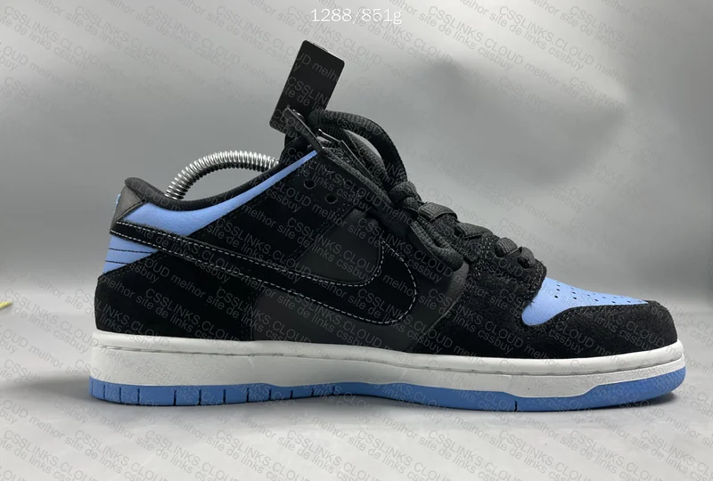 SB Dunk Low Black University Blue 5