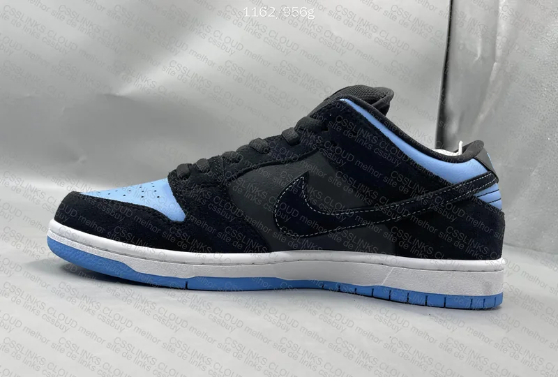 SB Dunk Low Pro Black/University Blue 6