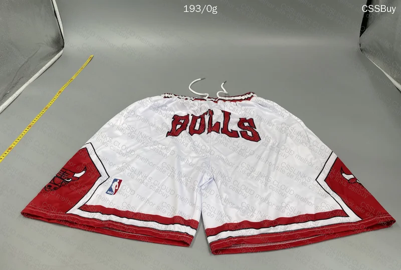 White Chicago Bulls Shorts