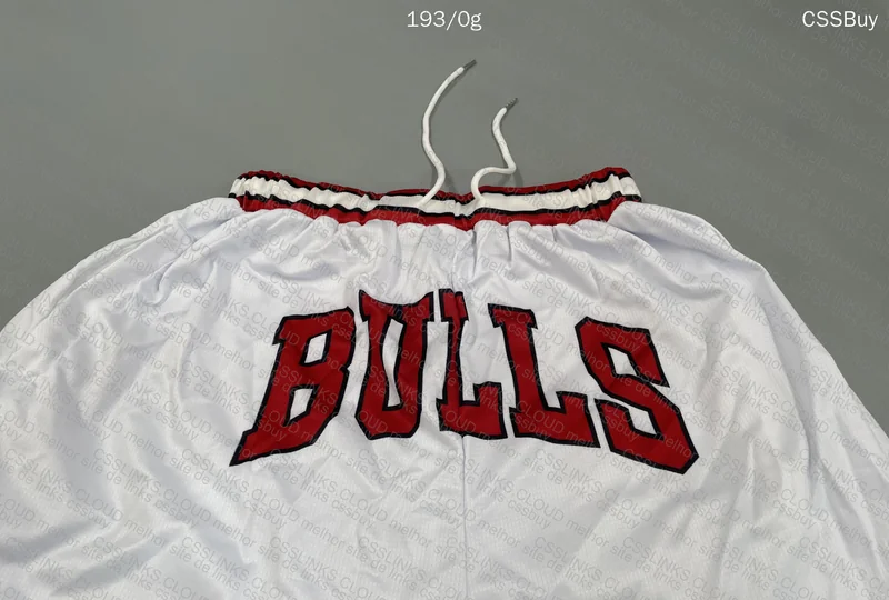 White Chicago Bulls Shorts 4